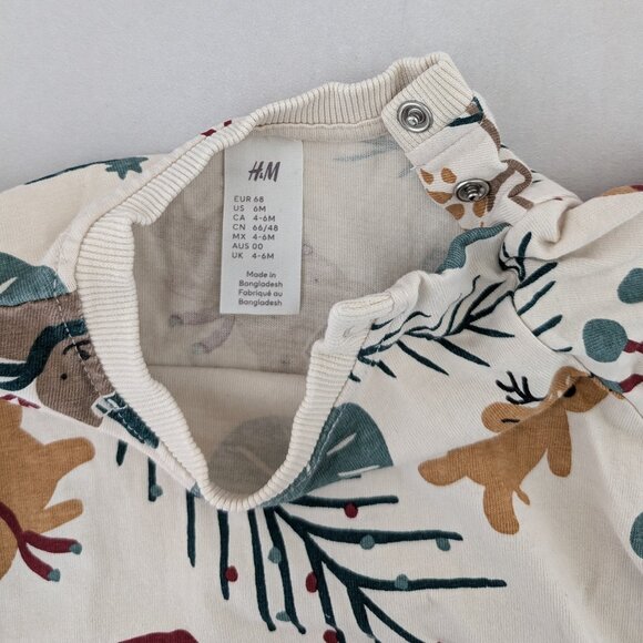 (4/$20) H&M -  Christmas Jersey Set - Picture 6 of 9